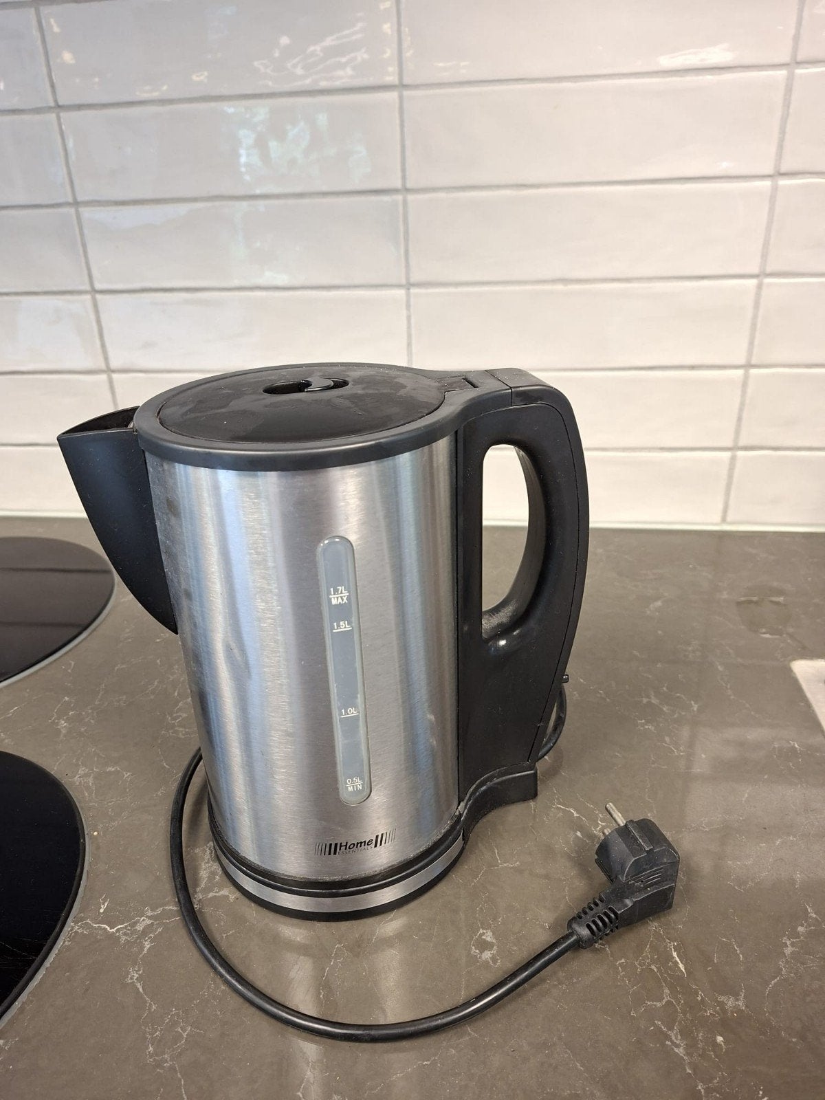 Gebruikte waterkoker - werkt nog goed, 1 tot 2 liter, Ophalen of Verzenden, Gebruikt, Rvs