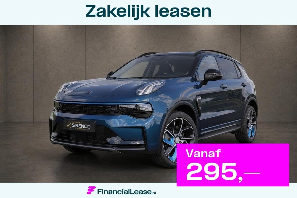Lynk & Co 01 1.5 phev| trekhaak |panoramadak | stoelverwarmi, Stof, Blauw, 120 €/maand, Bedrijf