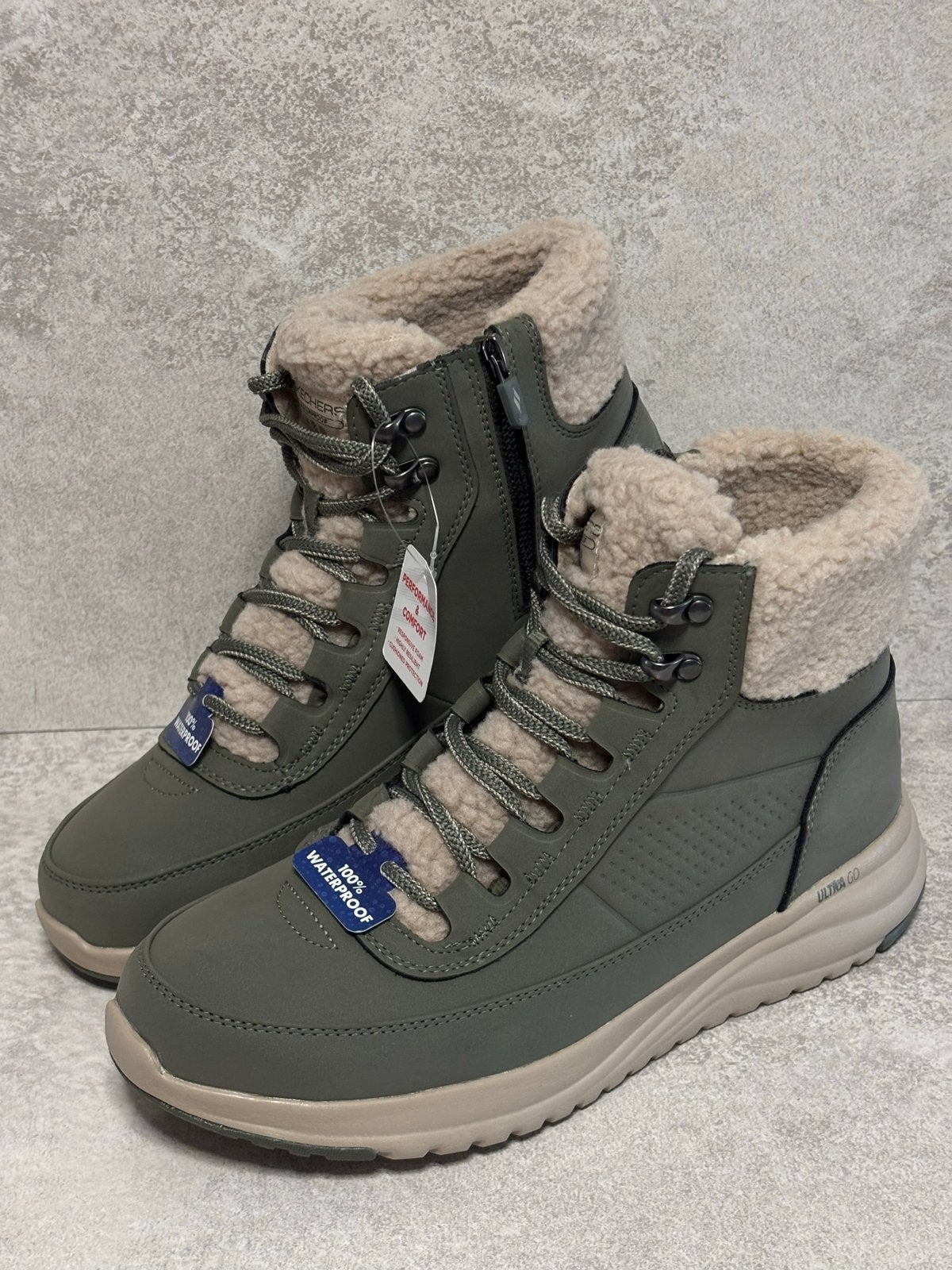 Skechers Go Walk Boots - Waterproof dames maat 40 - 1463, Lage of Enkellaarzen, Nieuw, Ophalen of Verzenden, Groen
