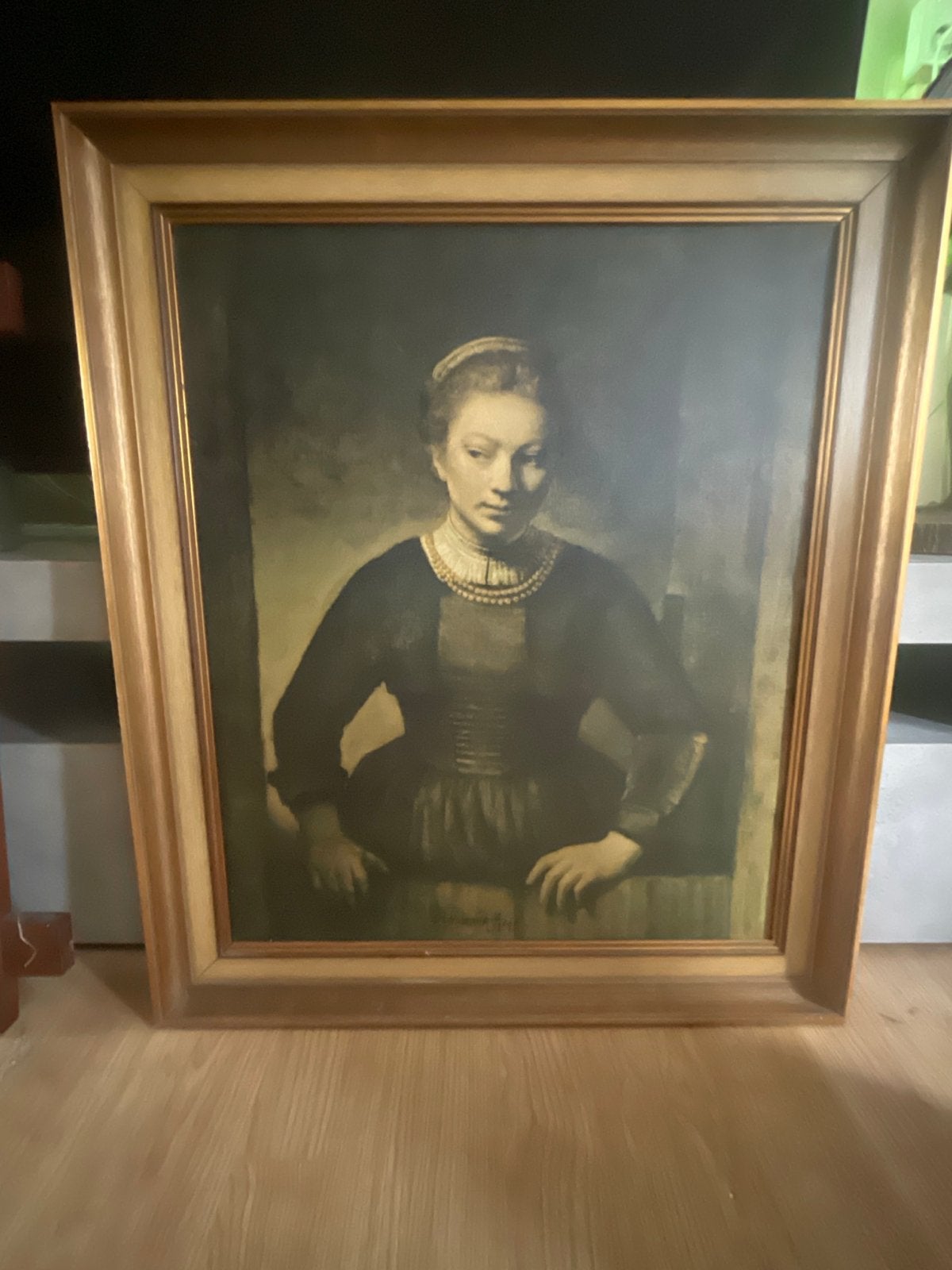 Klassiek portret van een dame, olieverf op doek, Antiek en Kunst, Kunst | Schilderijen | Klassiek, Doek, Portret of Personen, Ophalen of Verzenden