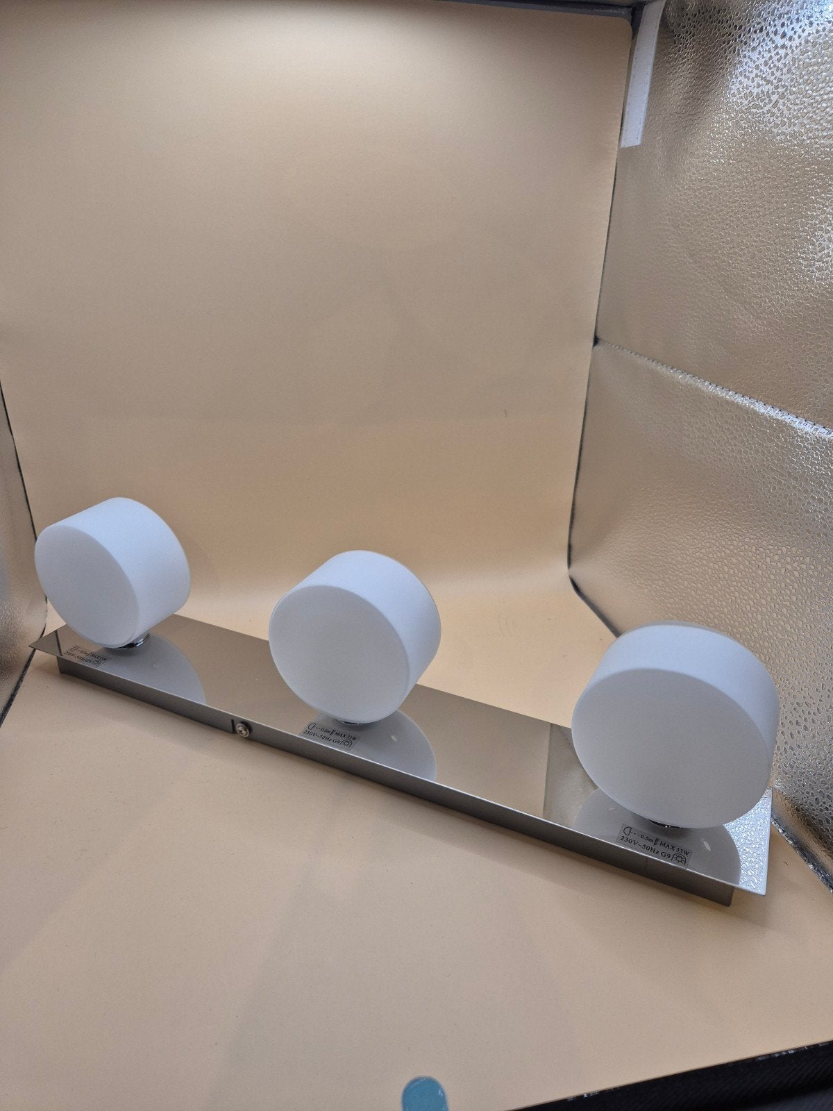 Nieuwe Epica Plafondlamp 3xG9/33W - Chroom/Opaal, Zilver, Modern, Nieuw, Ophalen of Verzenden