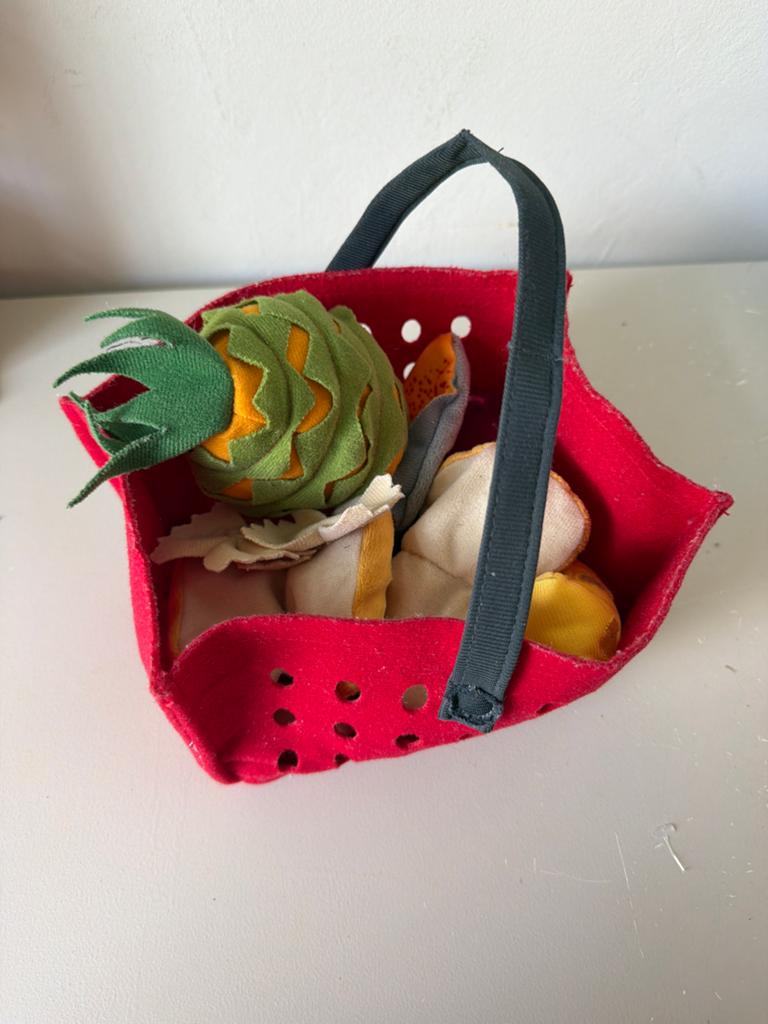 Ikea Duktig zacht boodschappenmandje met speelgoedeten, Ophalen, Gebruikt, Jongen of Meisje