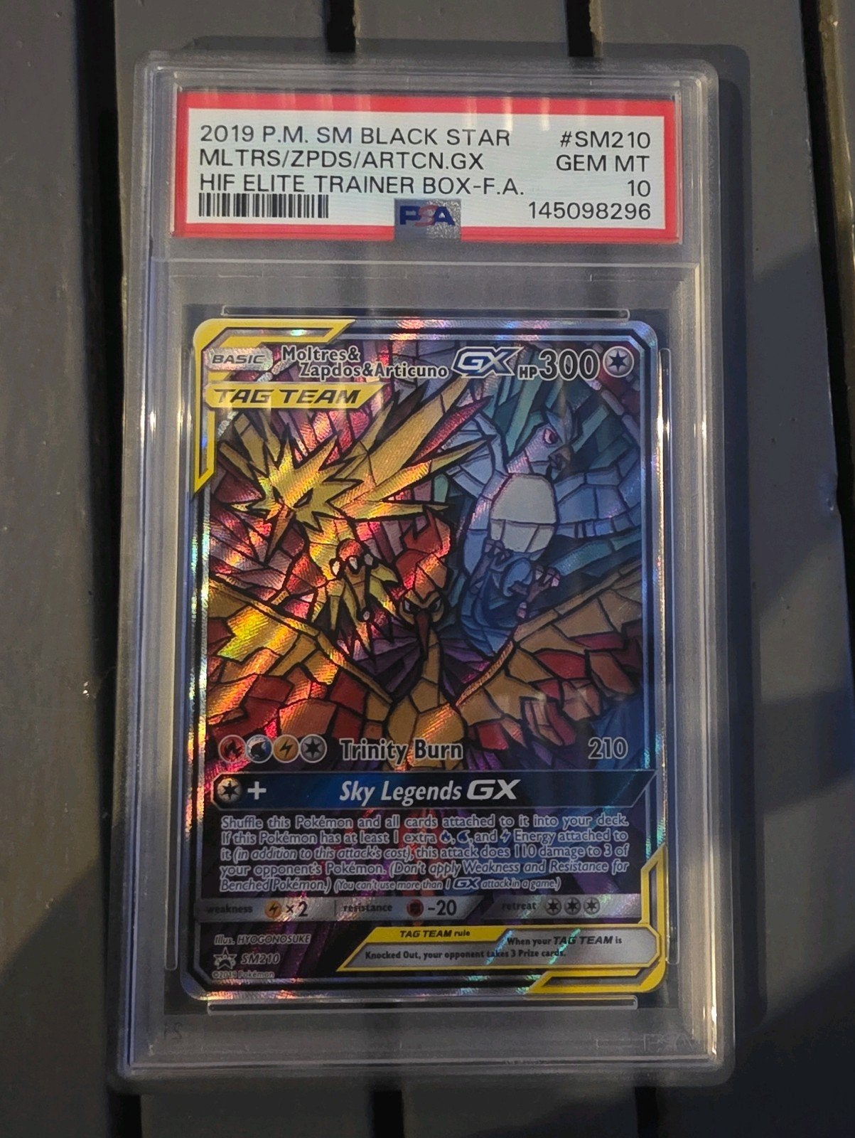 Moltres & Zapdos & Articuno GX - SM210 - Psa 10, Verzenden, Nieuw, Losse kaart