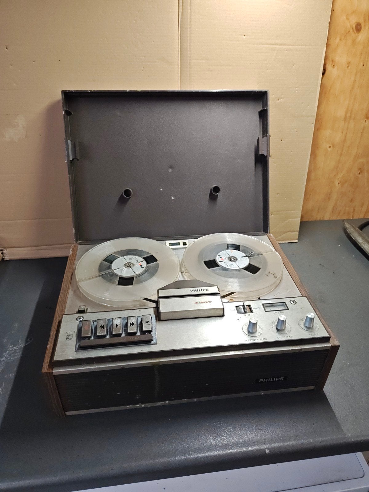 Philips bandrecorder, Ophalen of Verzenden, Bandrecorder, Met banden