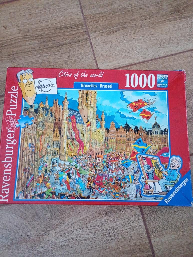 Ravensburger Cities of the world Brussel, Ophalen of Verzenden, 500 t/m 1500 stukjes, Zo goed als nieuw, Legpuzzel