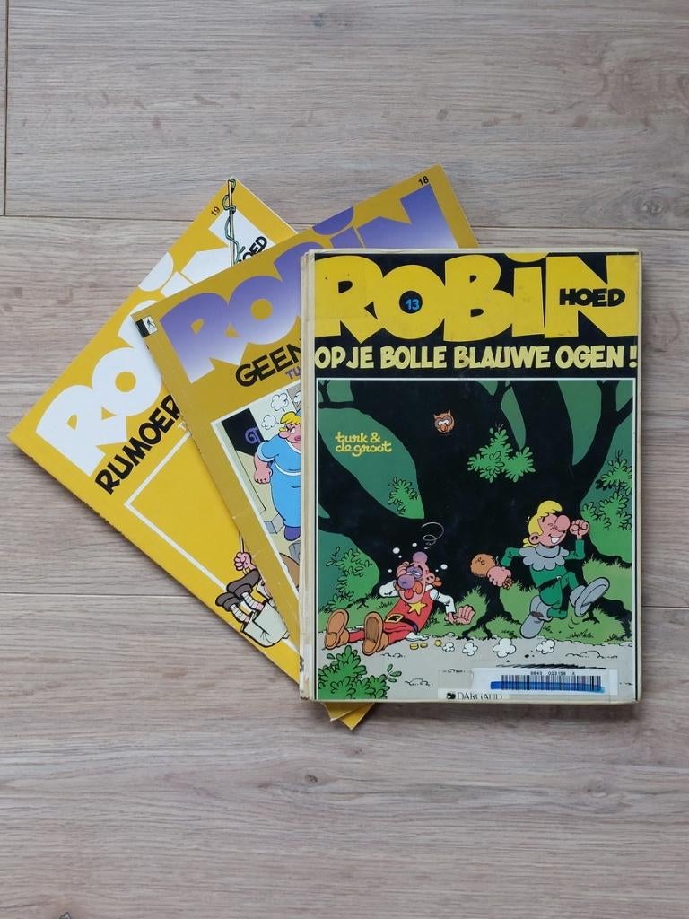 Robin Hoed - 3 Albums, Boeken, Stripboeken, Gelezen, Meerdere stripboeken, Ophalen of Verzenden