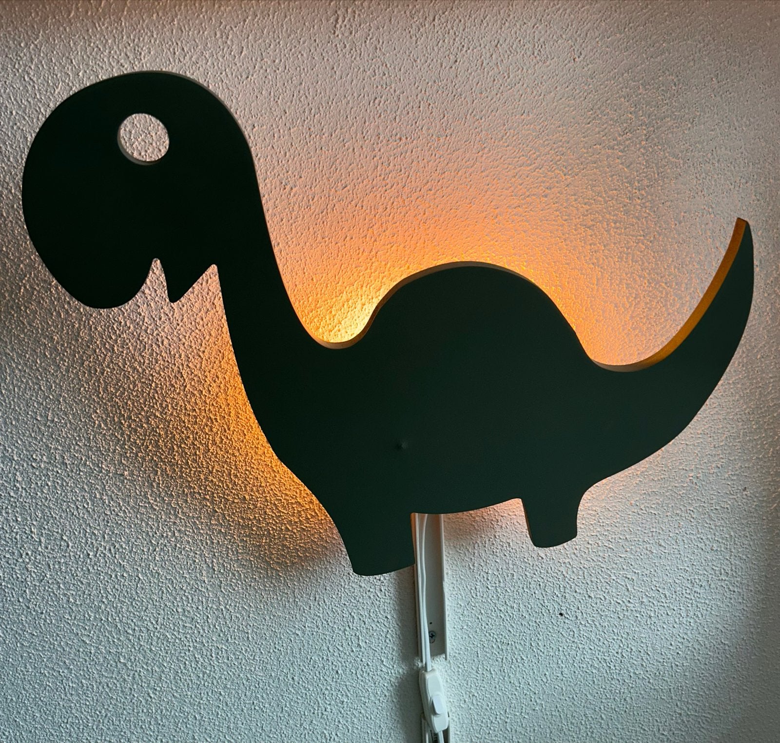 Dino wandlamp voor kinderkamer, Kinderen en Baby's, Ophalen, Gebruikt, Ophangbaar, Lamp