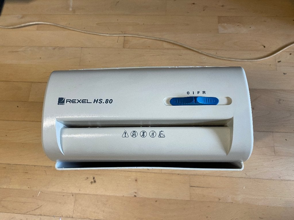 Rexel HS80 Shredder Papierversnipperaar, Diversen, Ophalen of Verzenden, Gebruikt