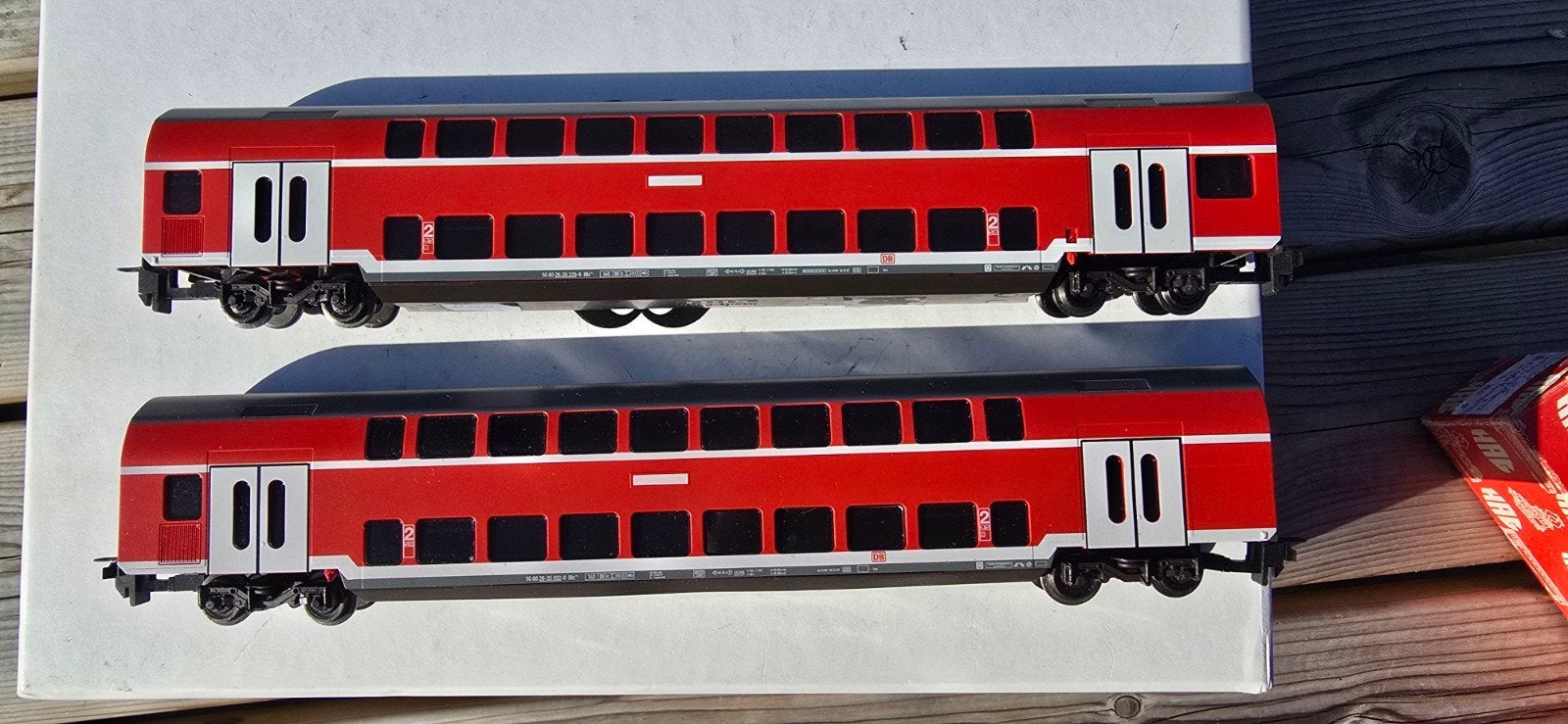 trix express H0 2x DB Dosto rijtuigen nette staat!, Gebruikt, Gelijkstroom, Trix, Wagon