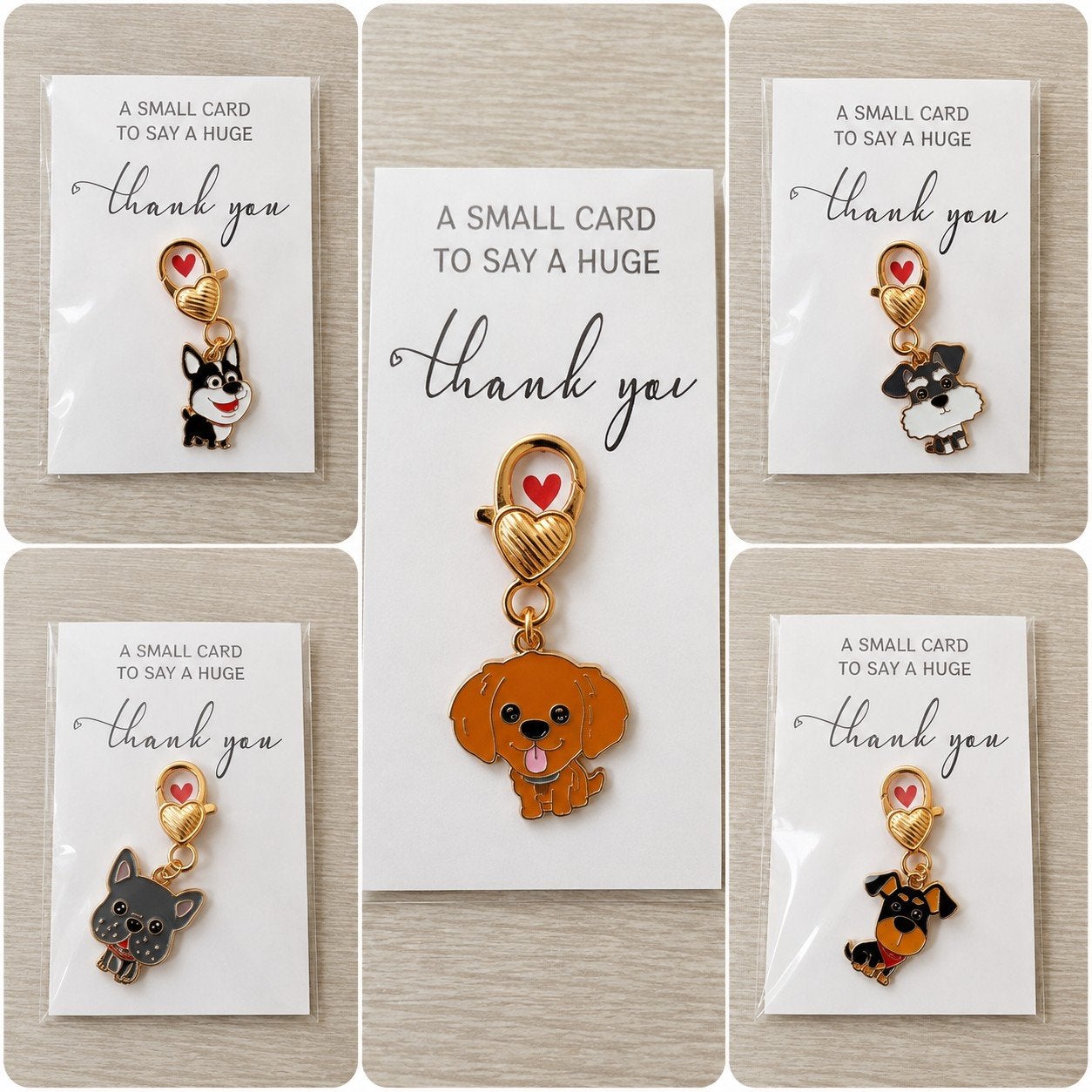 Bedankhanger met hondje | Sleutelhanger | €1, Ophalen of Verzenden, Nieuw