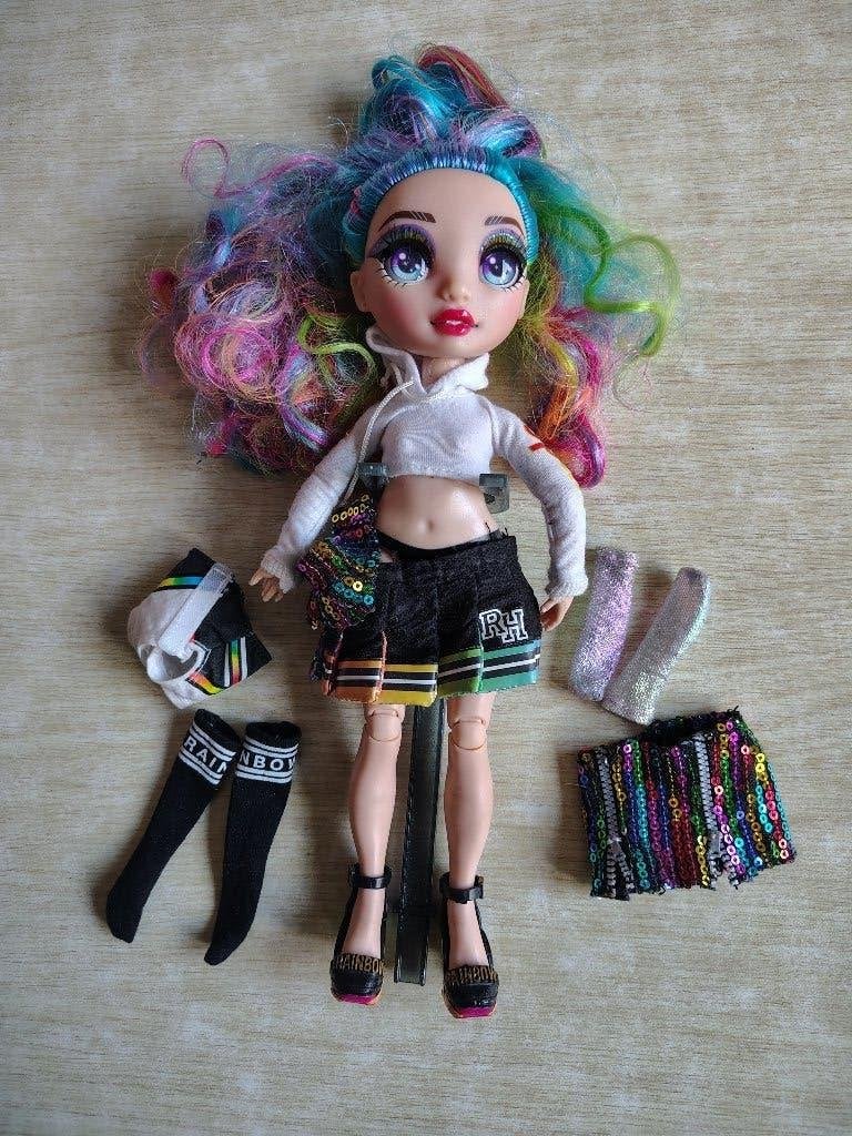 2x Rainbow High en 1x Monster High poppen, Ophalen, Gebruikt, Overige typen