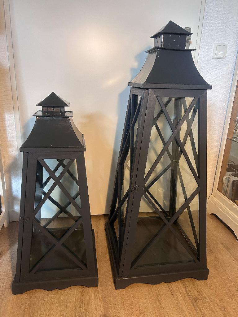 windlicht/lantaarn, Ophalen, Gebruikt, 25 tot 50 cm, Grijs