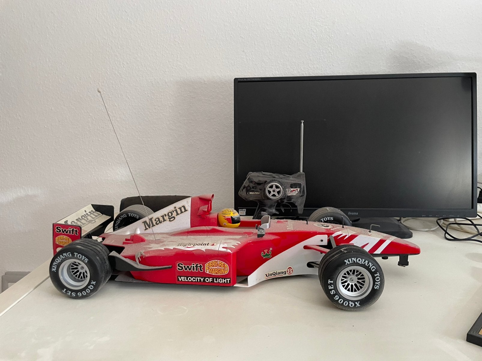 Radio bestuurbare raceauto, Auto offroad, Zo goed als nieuw, Overige schalen, Overige typen