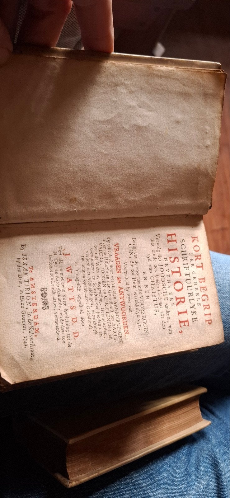 Antiek boek uit 1742 zie beschrijving, Ophalen of Verzenden