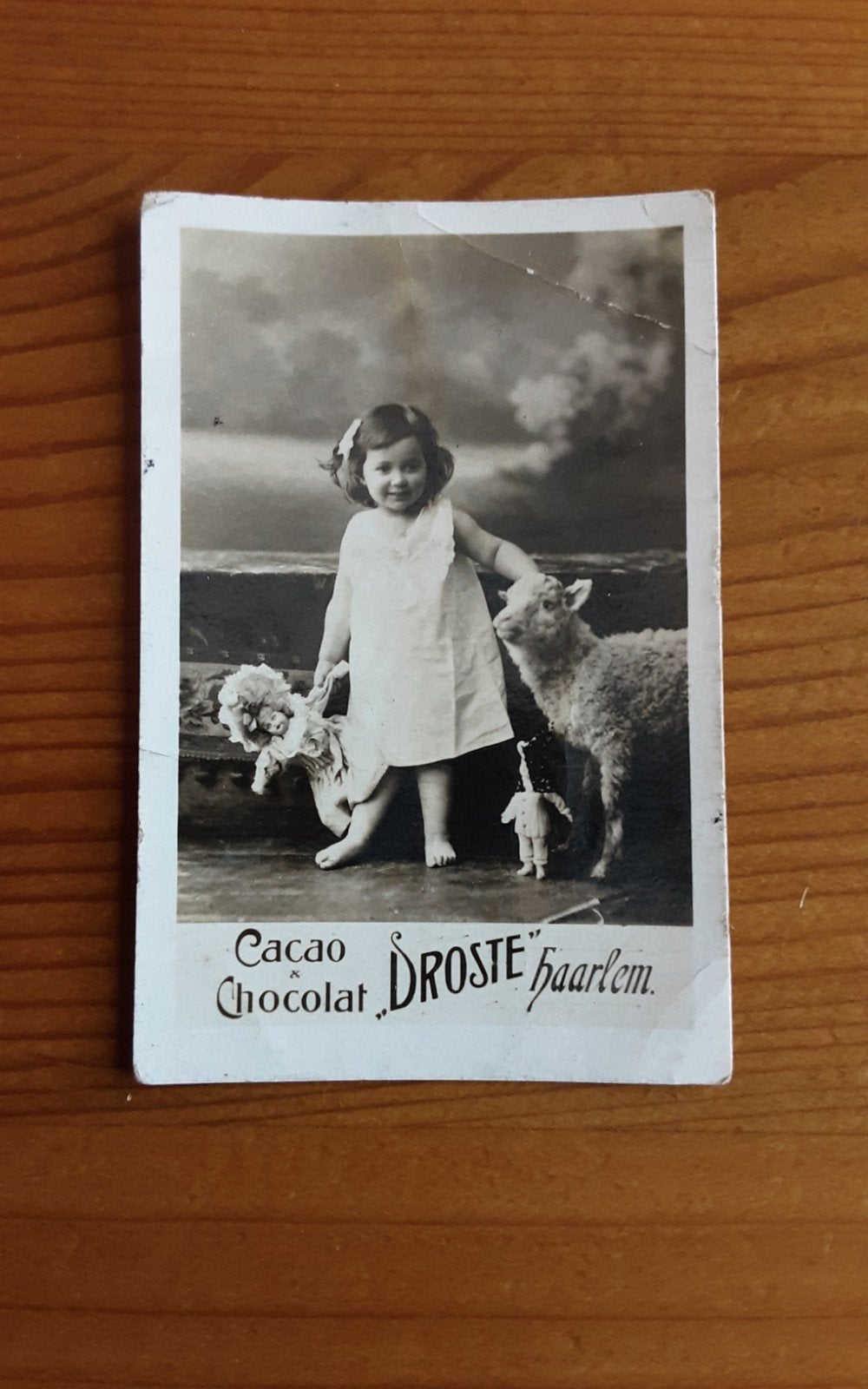 DROSTE Cacao , Zwartje. Meisje met pop. C.A.1905., Verzamelen, Merken en Reclamevoorwerpen, Ophalen of Verzenden, Overige typen