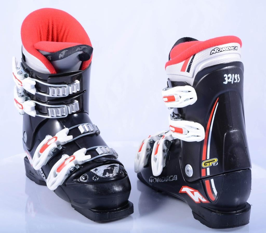 33 34 36,5 37 EU kinder skischoenen NORDICA GP TJ, Gebruikt, 100 tot 140 cm, Schoenen, Ophalen of Verzenden