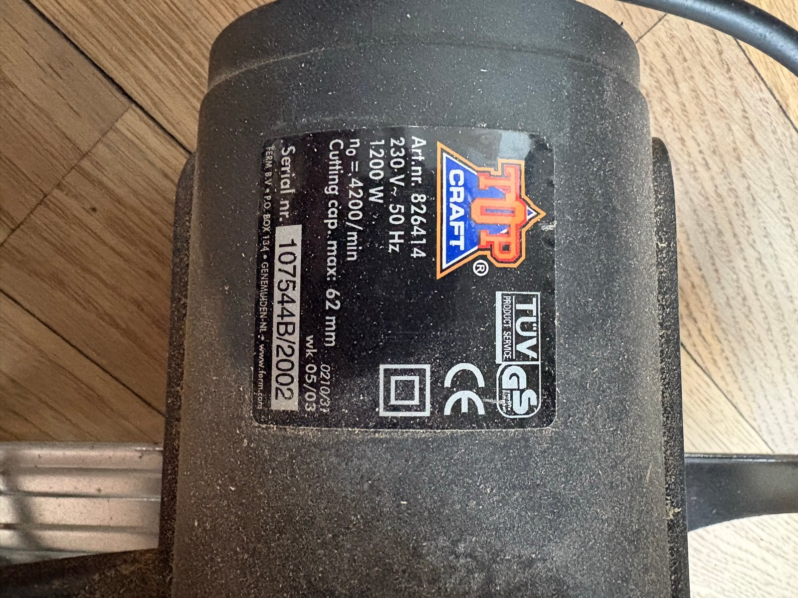 Top Craft Cirkelzaag TKS-180 in metalen koffer, Gebruikt, Cirkelzaag, Verzenden, 30 tot 70 mm