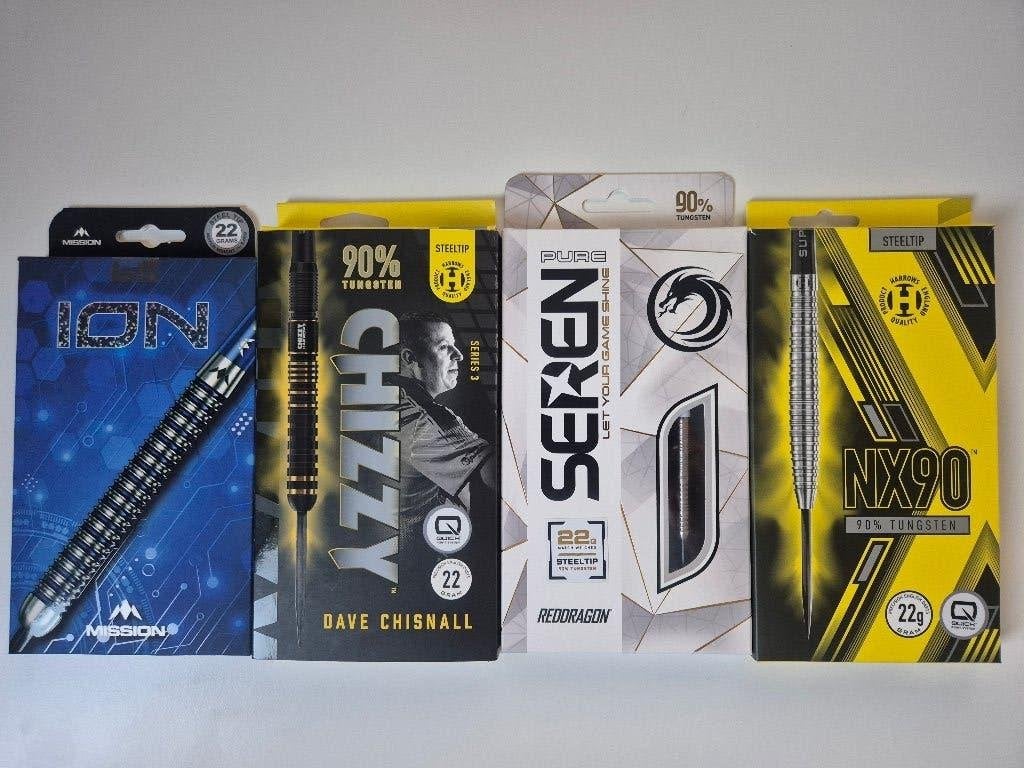 4 sets darts 22gr, Ophalen of Verzenden, Gebruikt, Pijlen