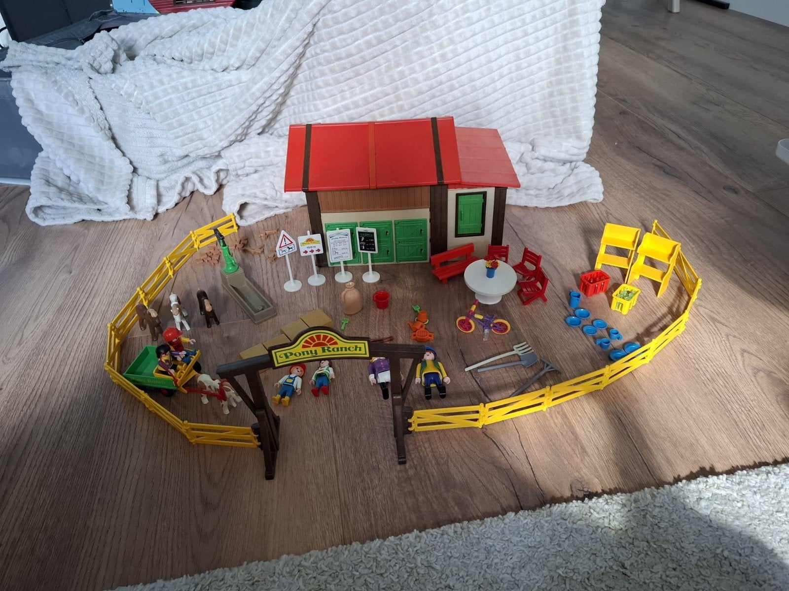 Playmobil Pony Ranch 3775 met extra kar en paard, Ophalen, Gebruikt, Overige typen