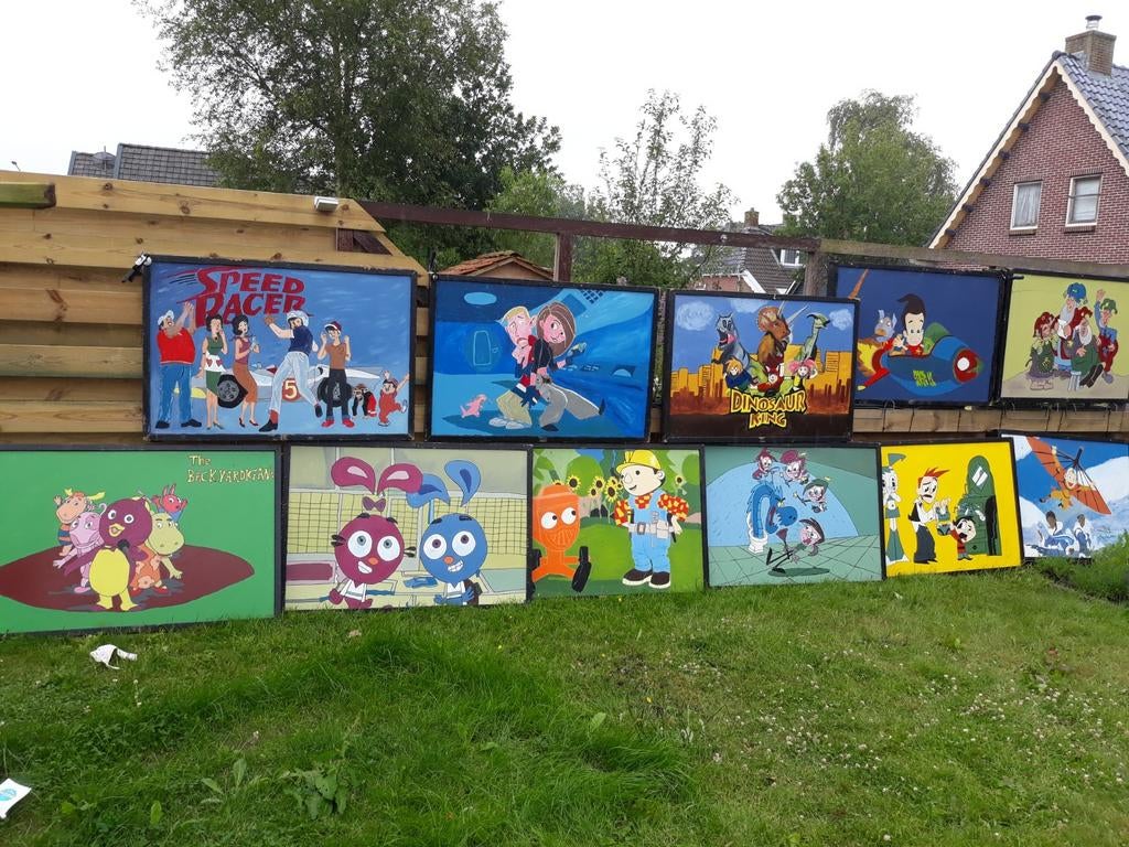 Kinderseries straatversiering 39 borden, Ophalen, Zo goed als nieuw, Overige