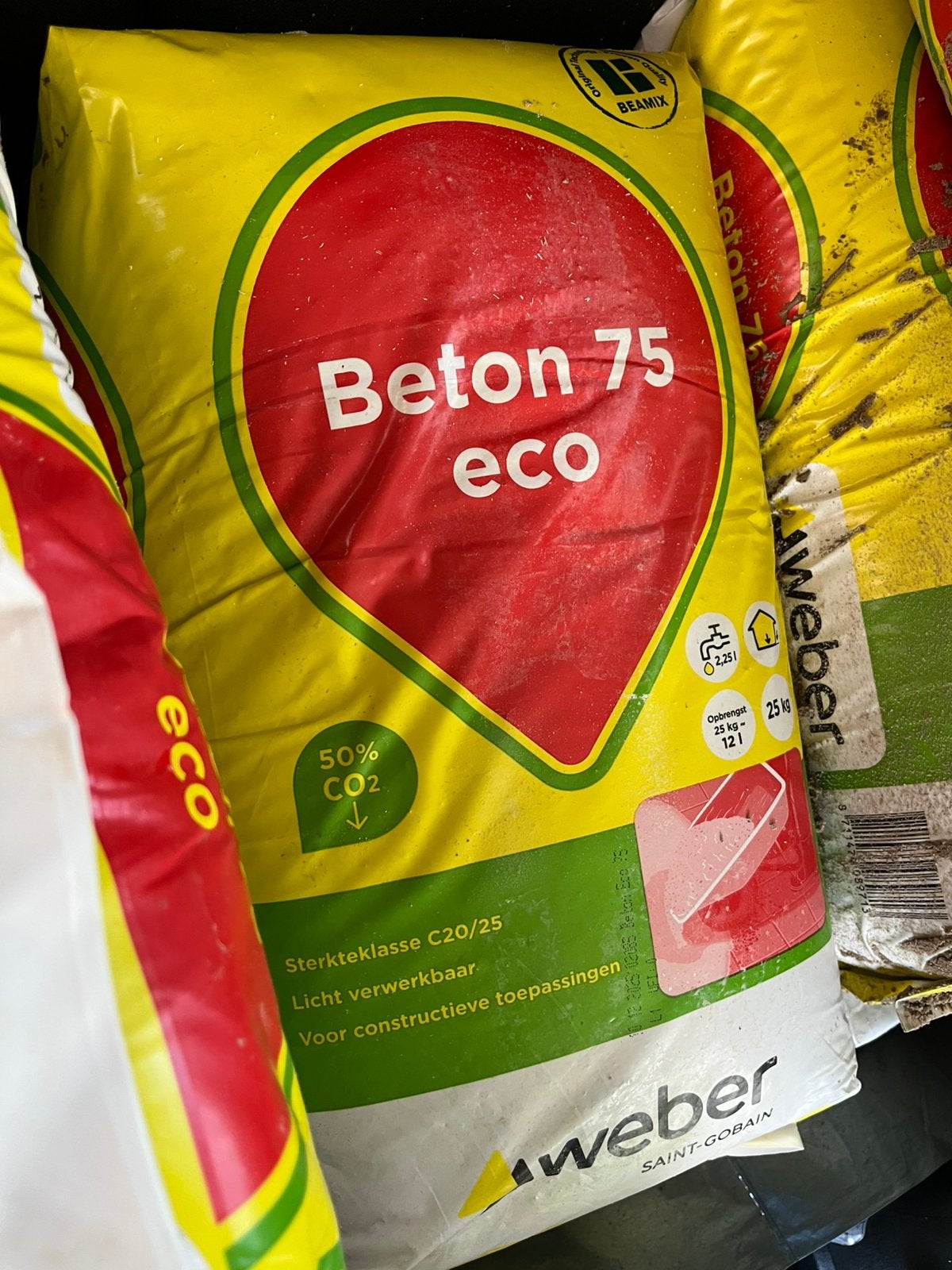Beton mortel 10X 25kg, Ophalen, Overige typen