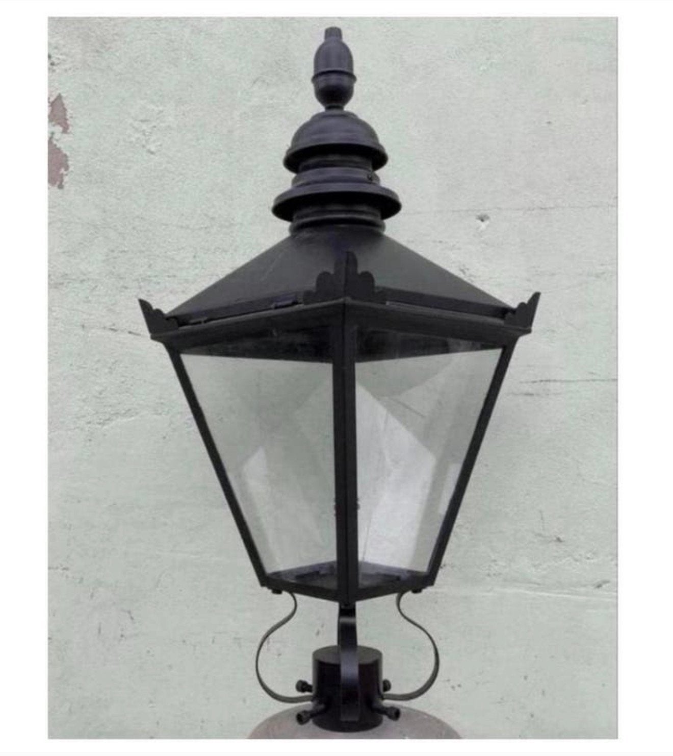 Grote Zwart Victoriaanse Stijl Lantaarn lamp verlichting NEW, Tuin en Terras, Nieuw, Ophalen of Verzenden, Netvoeding, H