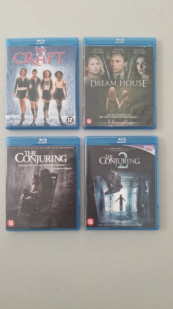 4x Blu-ray Horror, Thriller & Mysterie (samen 15euro), Ophalen of Verzenden, Zo goed als nieuw, Blu-ray, Horror