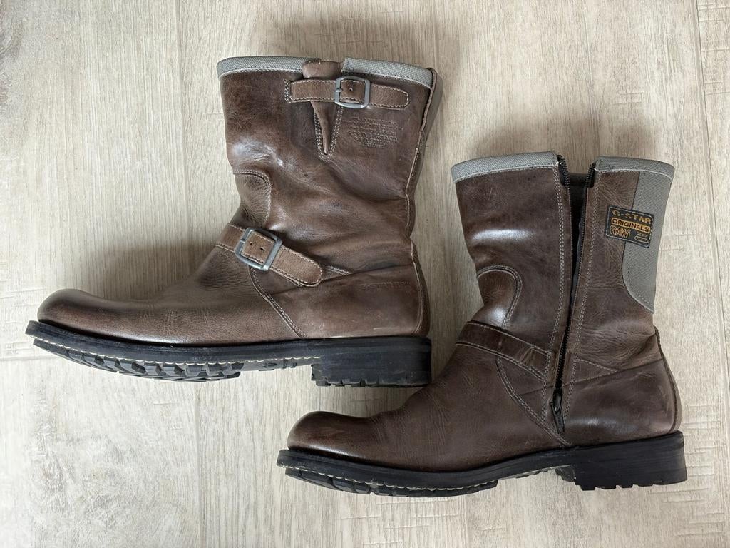 G-Star Raw Denim Laarzen Leer maat 40 in Originele Doos, G-Star Raw, Boots, Ophalen of Verzenden, Zo goed als nieuw