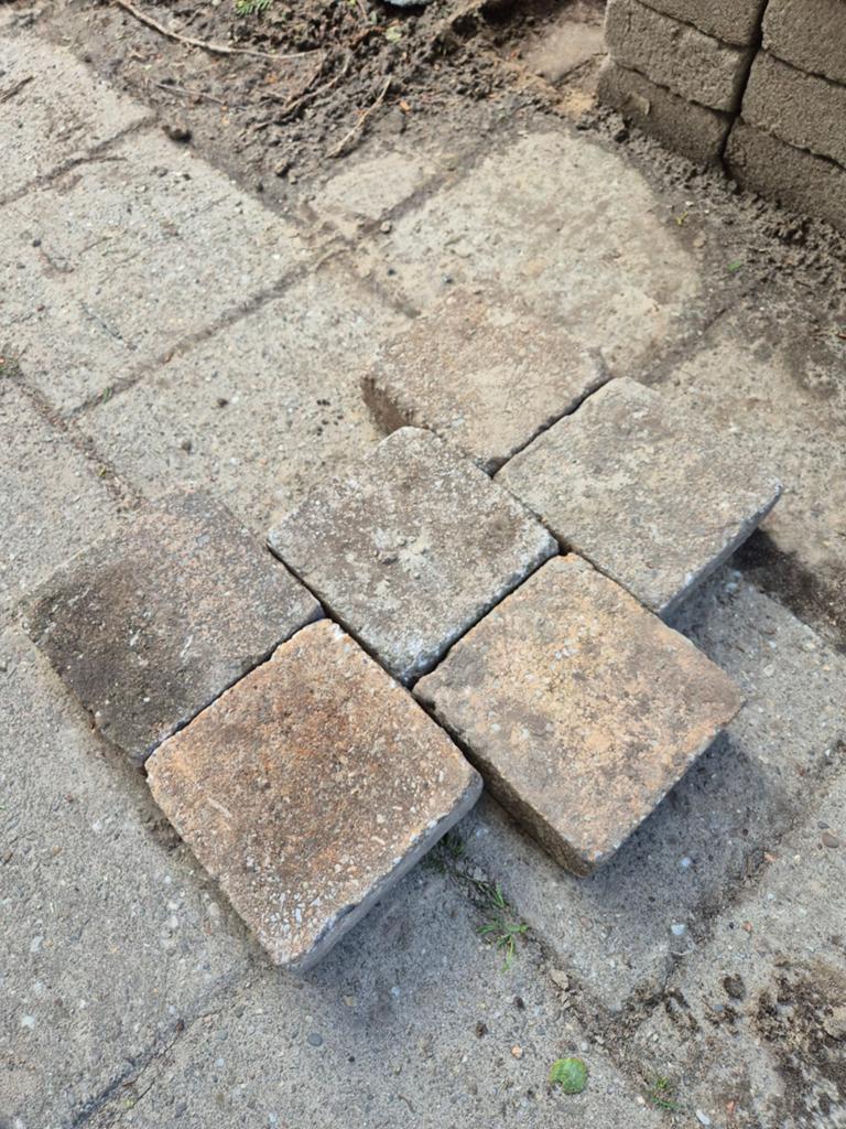 Getrommelde klinkers 15x15 Gratis, Ophalen, Beton, Klinkers