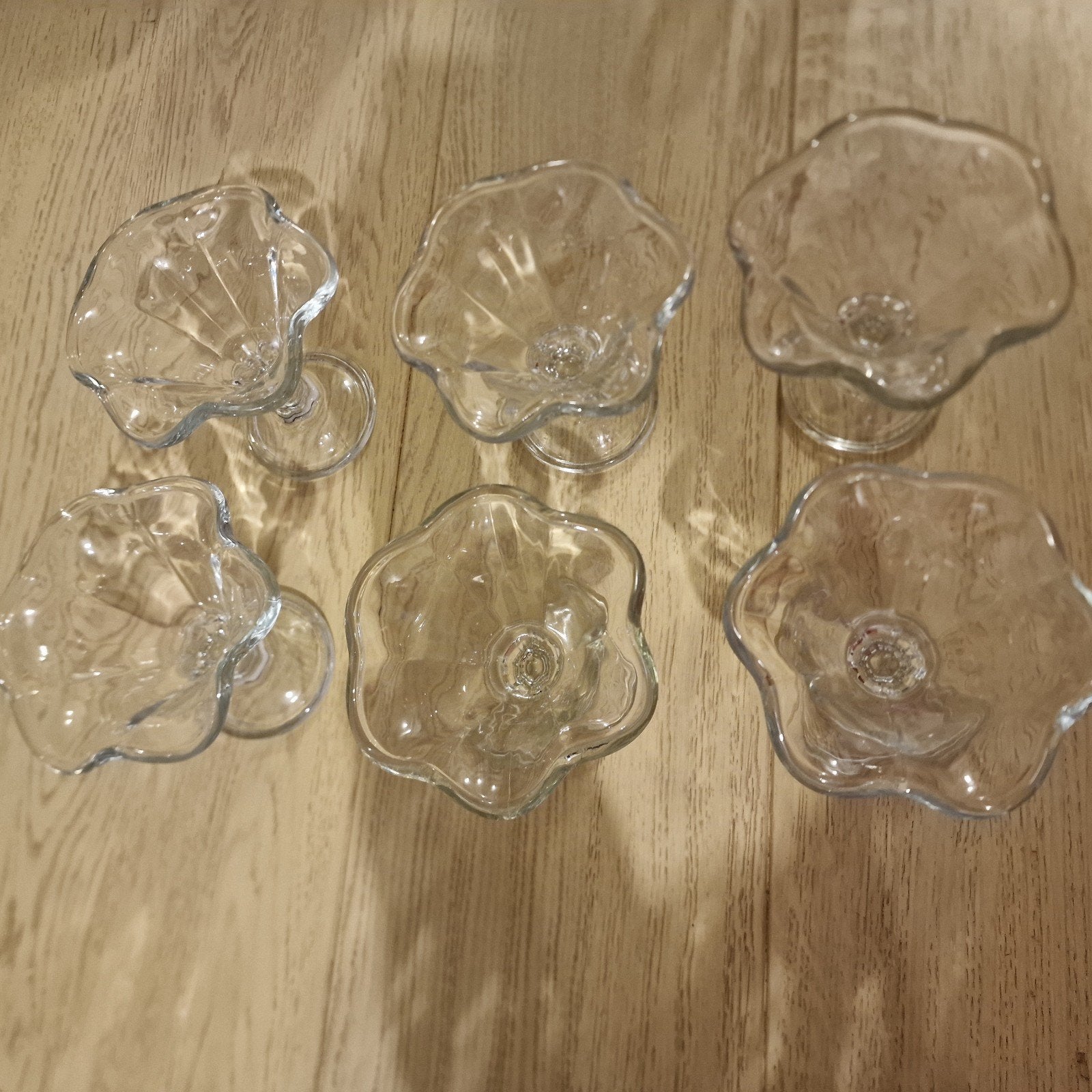 Set van 6 glazen ijscoupes - Vintage design, Antiek en Kunst, Ophalen