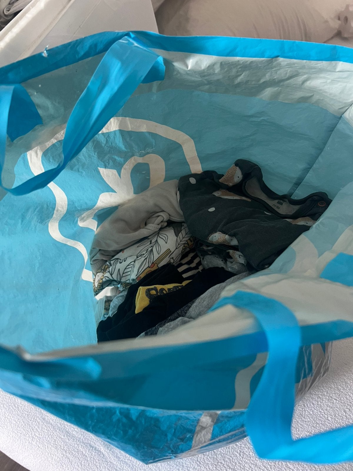 Gratis tas baby kleding kleinte maatjes, Ophalen, Zo goed als nieuw