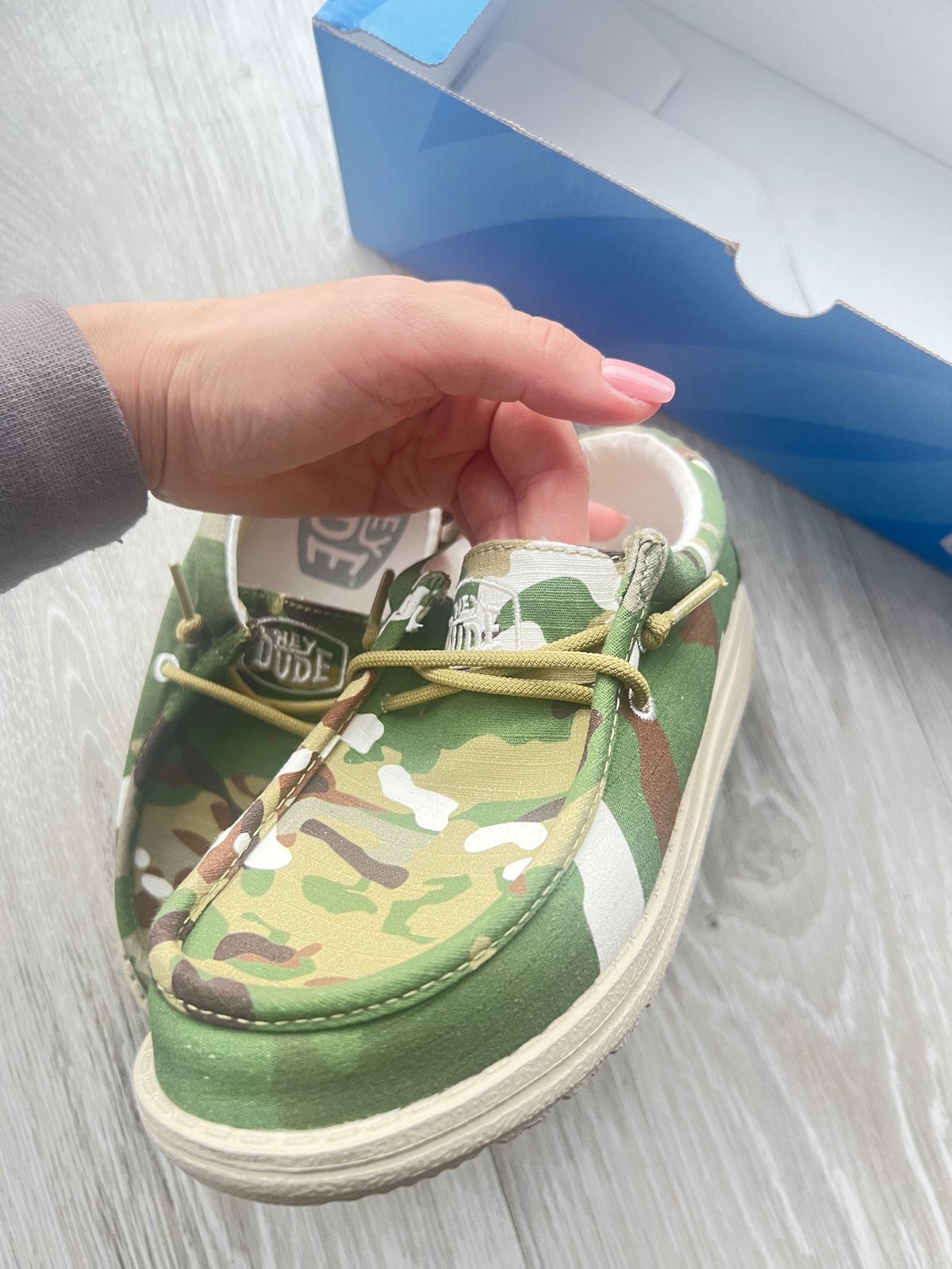 Hey Dude Wally Youth Camouflage Instappers Maat 35, Overige kleuren, Nieuw, Ophalen of Verzenden, Espadrilles of Moccasins