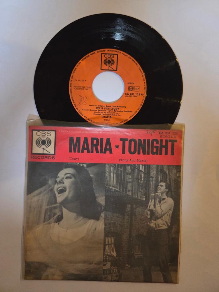 West side story - Maria, Cd's en Dvd's, Vinyl Singles, Ophalen of Verzenden, Gebruikt