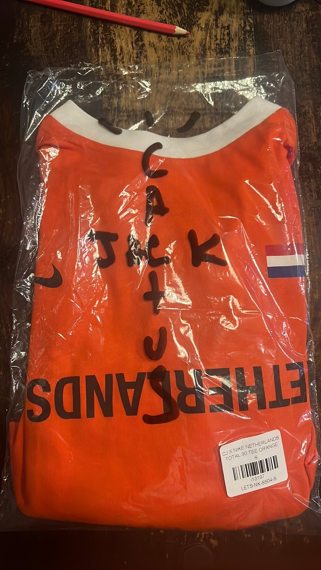 Cactus Jack x Nike Netherlands shirt, Ophalen of Verzenden, Nieuw, Oranje, Shirt