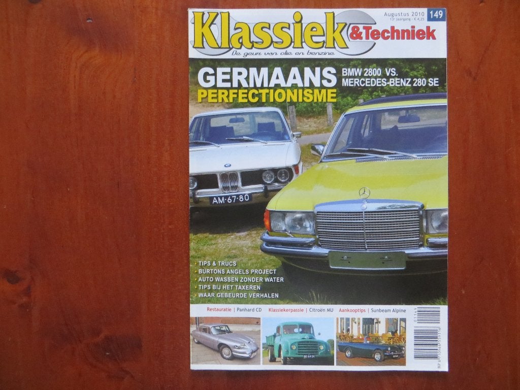 Klassiek & Techniek 149 BMW 2800, Mercedes-Benz 280 SE, Ophalen of Verzenden, Nieuw, Mercedes