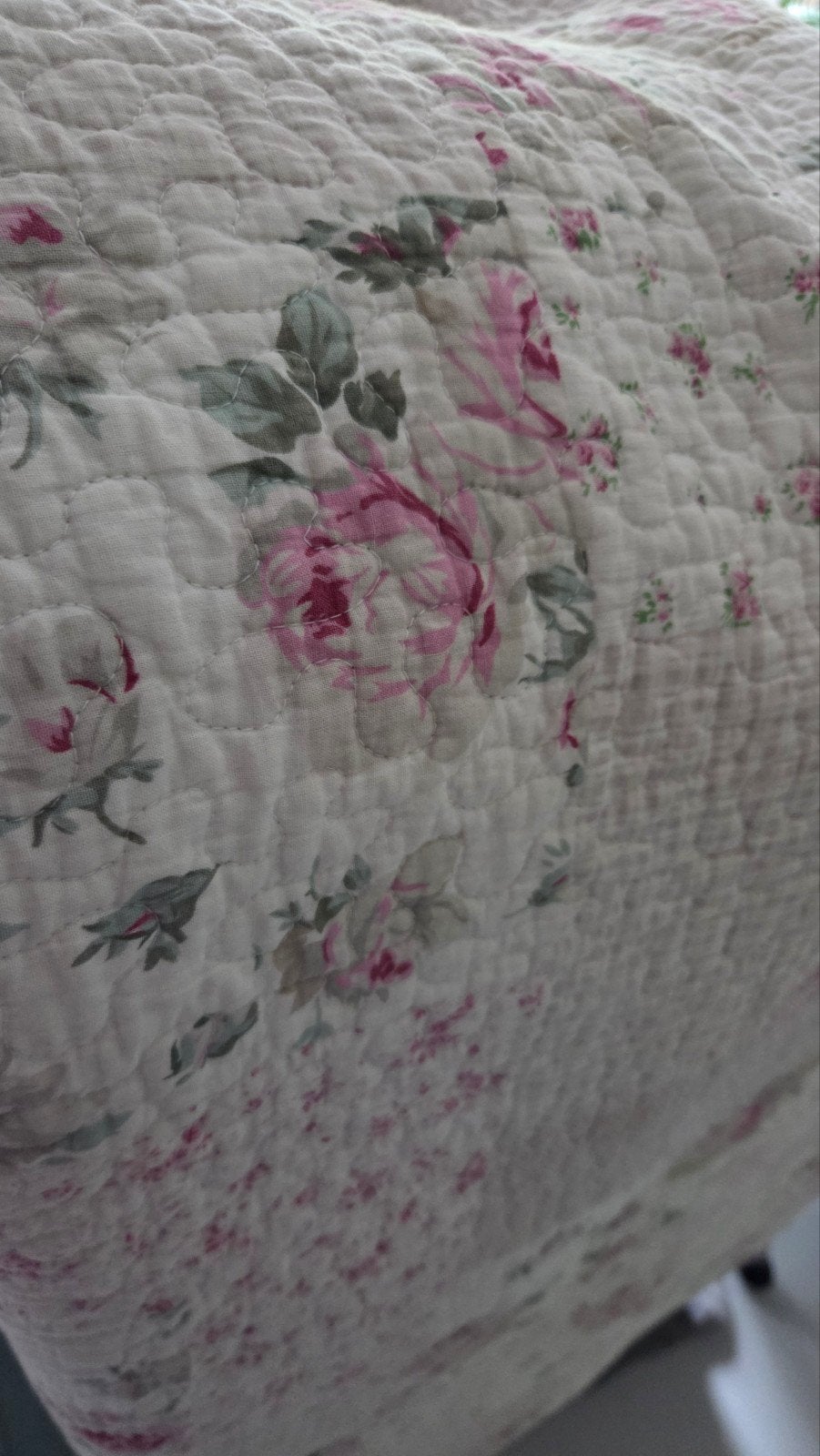Grote Brocante katoenen sprei of deken met rozen
268 bij 250, Ophalen of Verzenden