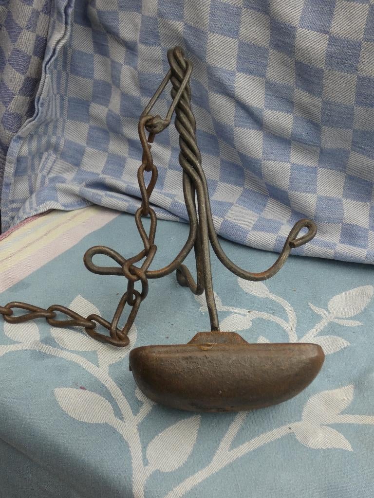 oud zeepbakje/ metalen zeephouder mijnwerker, Ophalen of Verzenden