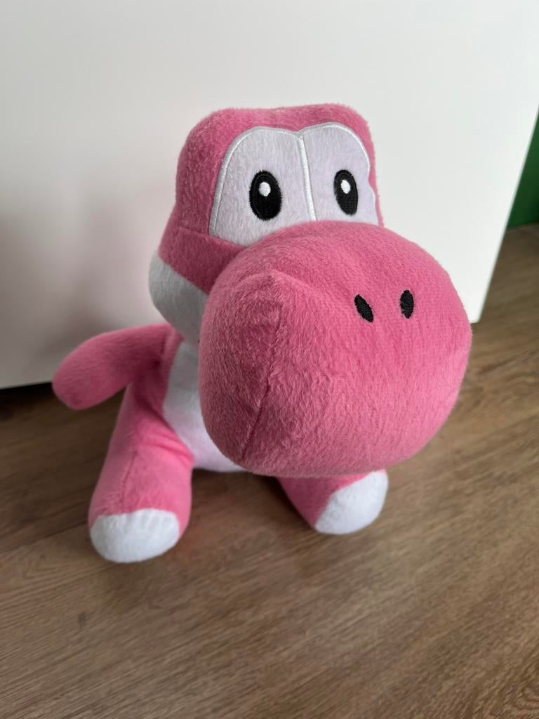 Roze Yoshi Knuffel Super Mario, Ophalen of Verzenden, Zo goed als nieuw, Overige typen