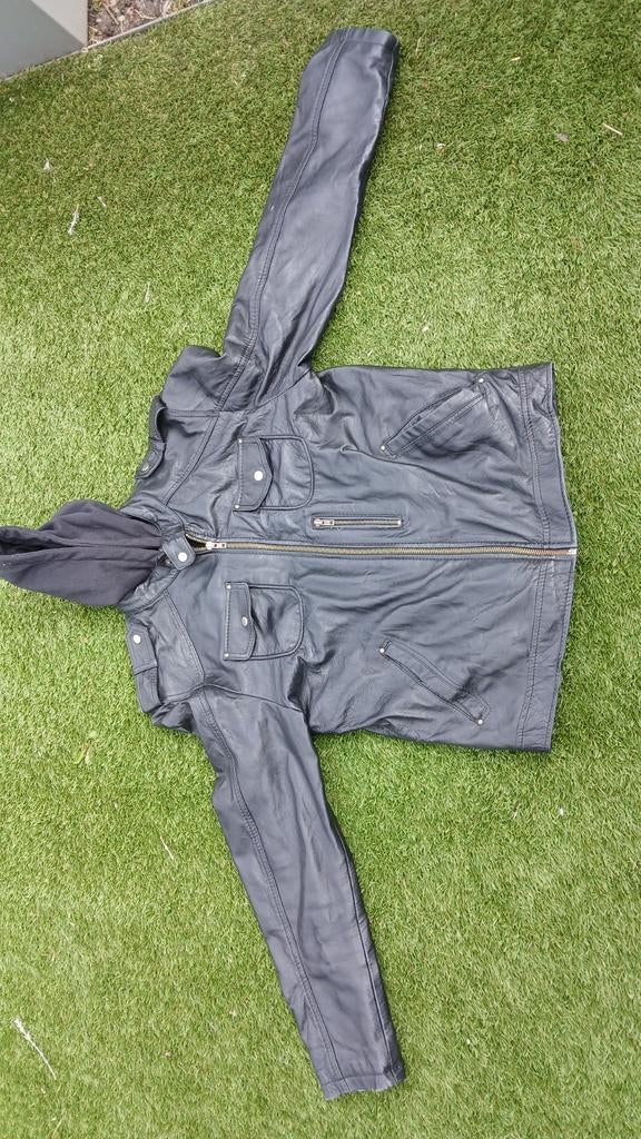 Heren leren jas mt L, Kleding | Heren, Jassen | Winter, Ophalen of Verzenden
