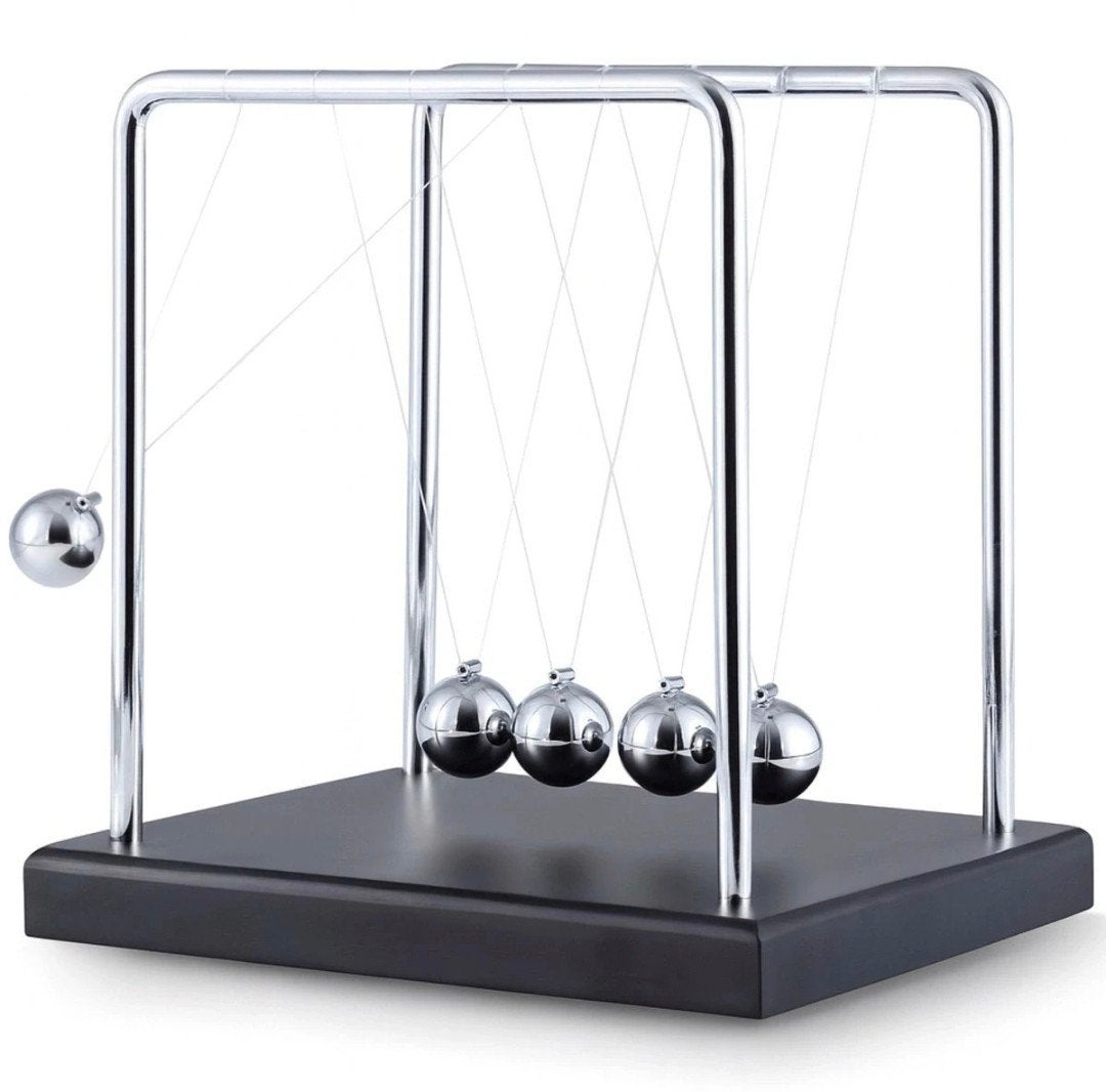 Newton's Cradle XL - Kantoor Decoratie, Nieuw, Ophalen of Verzenden, Zilver, Metaal