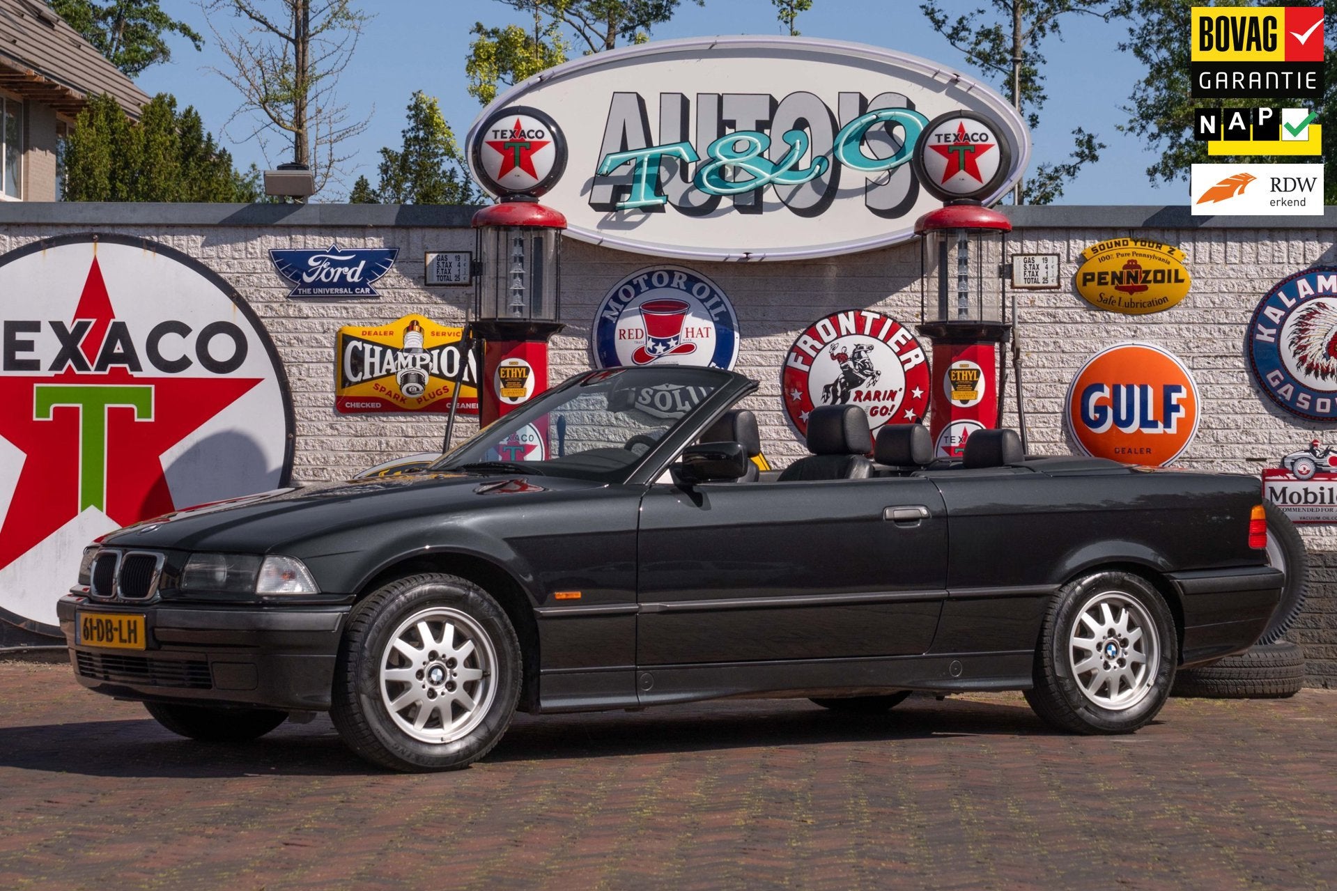 BMW 3-serie Cabrio 318i Executive 1e Eig NL-auto Youngtimer, 1345 kg, Achterwielaandrijving, Gebruikt, Zwart
