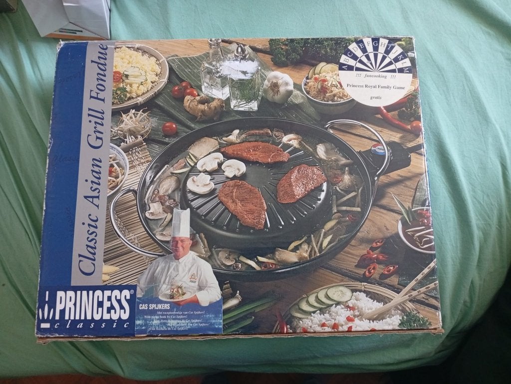 Princess classic Asian grill fondue pan, Overige typen, Nieuw, Ophalen of Verzenden, Rvs