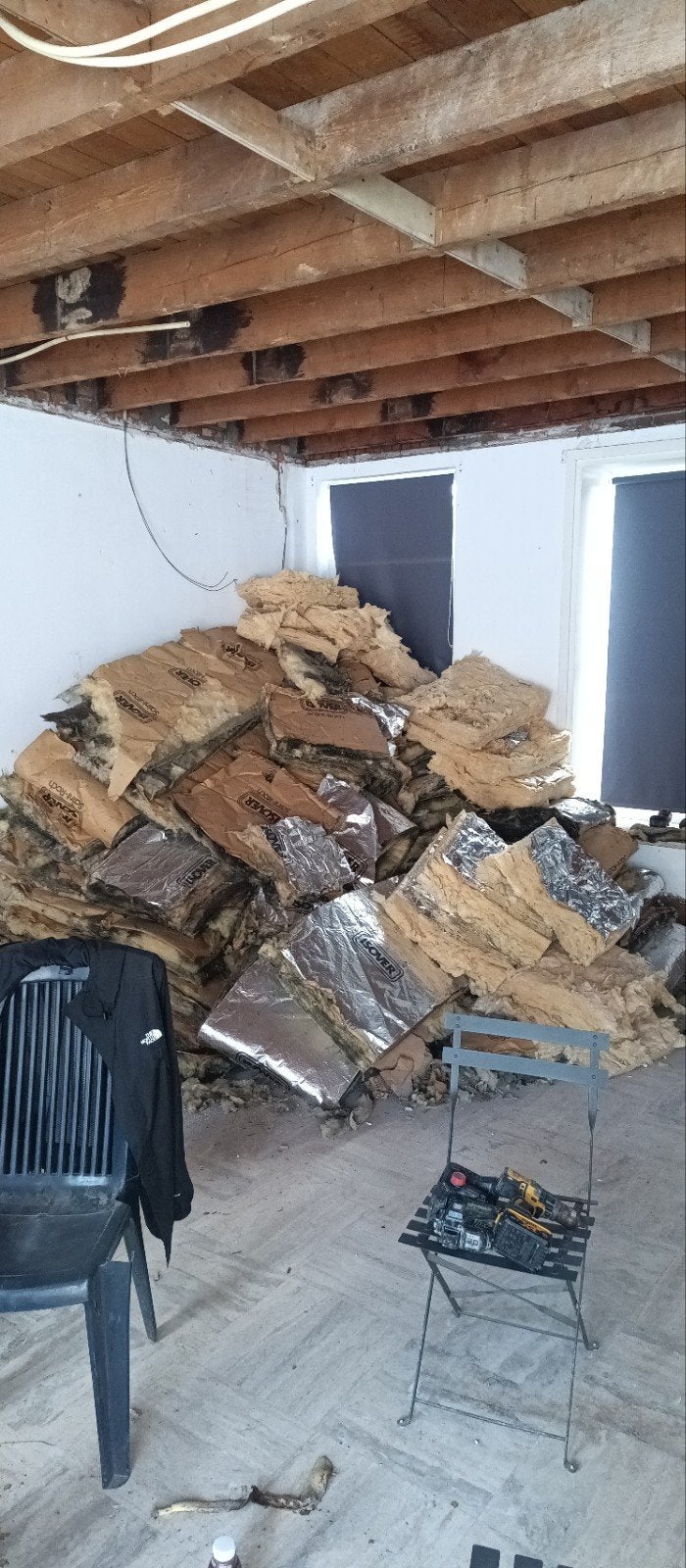 Gebruikte isolatieplaten (Glaswol, Isover), Ophalen, Dakisolatie, Gebruikt, 15 m² of meer
