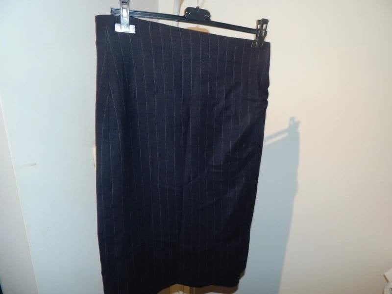 Pauw Amsterdam wikkel rok leren riemen blauw wol 2/M, Maat 38/40 (M), Pauw, Zo goed als nieuw, Onder de knie