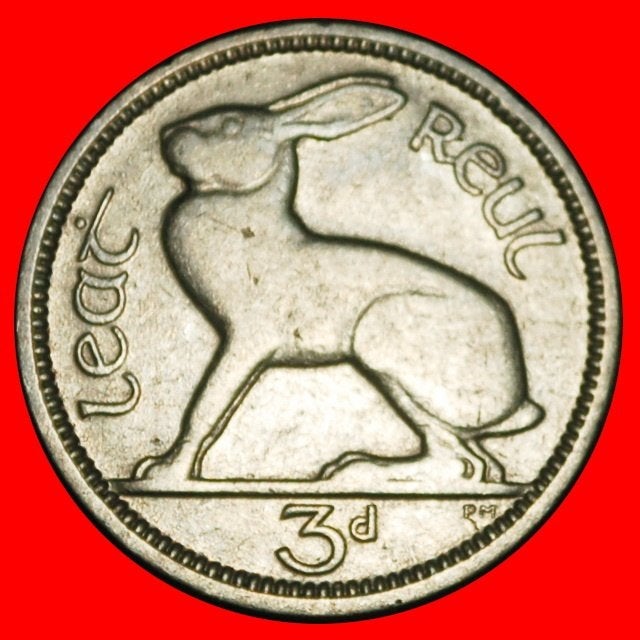 Ⰺ GREAT BRITAIN (1928-1935): IRELAND 3 PENCE 1928 DISCOVERY!, Ophalen of Verzenden, Overige landen, Losse munt