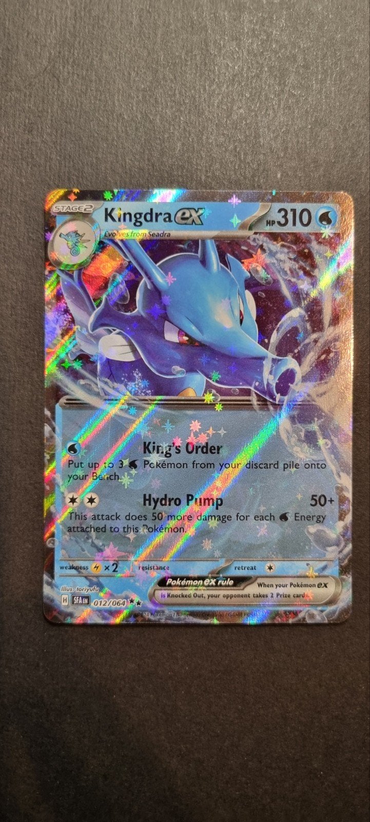 Kingdra EX SFA 012, Ophalen of Verzenden, Zo goed als nieuw, Losse kaart, Foil