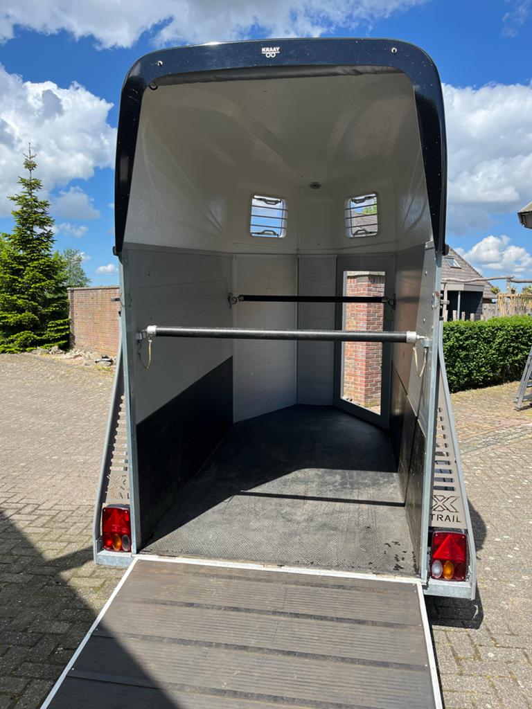 XX trail paardentrailer (1,5) bouwjaar 2018., Ophalen, Gebruikt, Aluminium, 1½-paards trailer