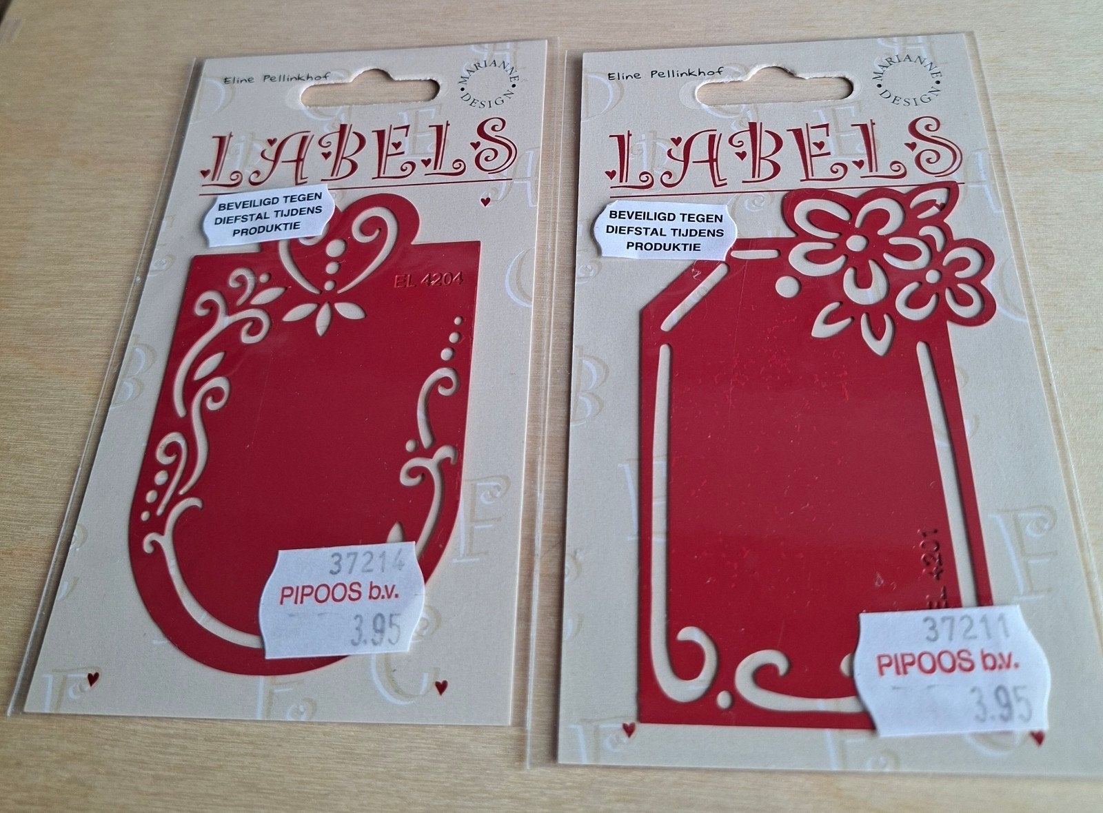 Embossing labels Marianne Desing, Ophalen of Verzenden, Nieuw, Overige typen