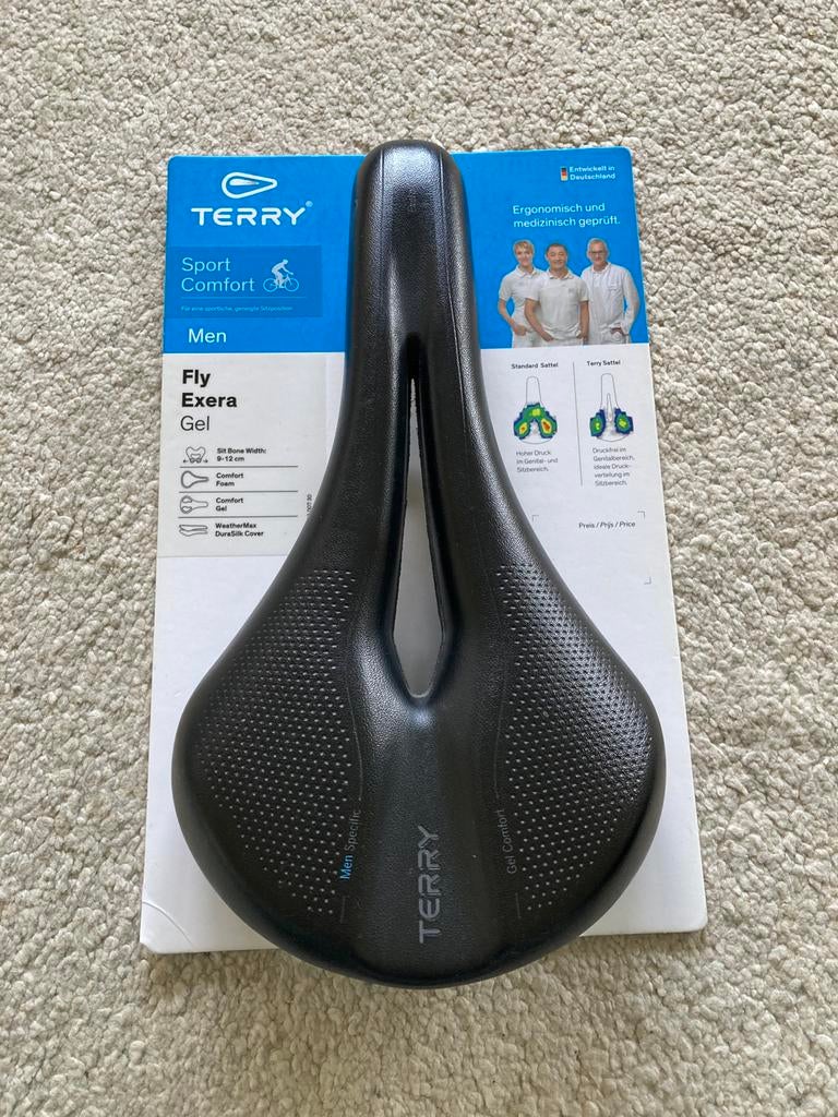Terry Fly Exera heren fiets zadel, Fietsen en Brommers, Ophalen, Zo goed als nieuw, Zadel