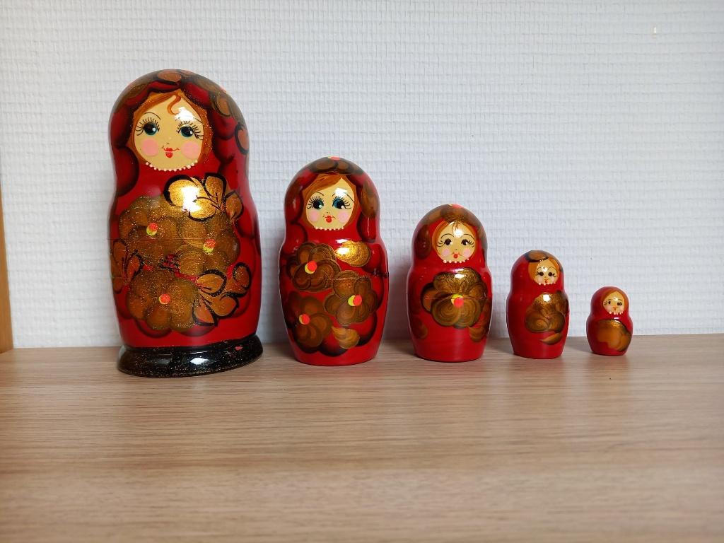 Matroesjka 5 delig, Ophalen of Verzenden, Zo goed als nieuw